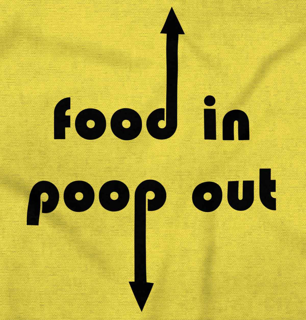 Poop out Romper Bodysuit-Direct To Garment Print-Brisco Baby