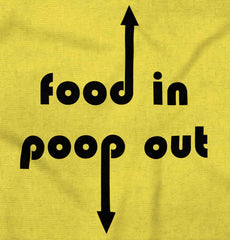 Poop out Romper Bodysuit-Direct To Garment Print-Brisco Baby