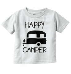 Happy Camper Infant Toddler T Shirt-Direct To Garment Print-Brisco Baby