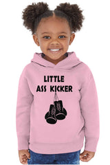 Little Ass Kicker Toddler Pullover Hoodie-Direct To Garment Print-Brisco Baby