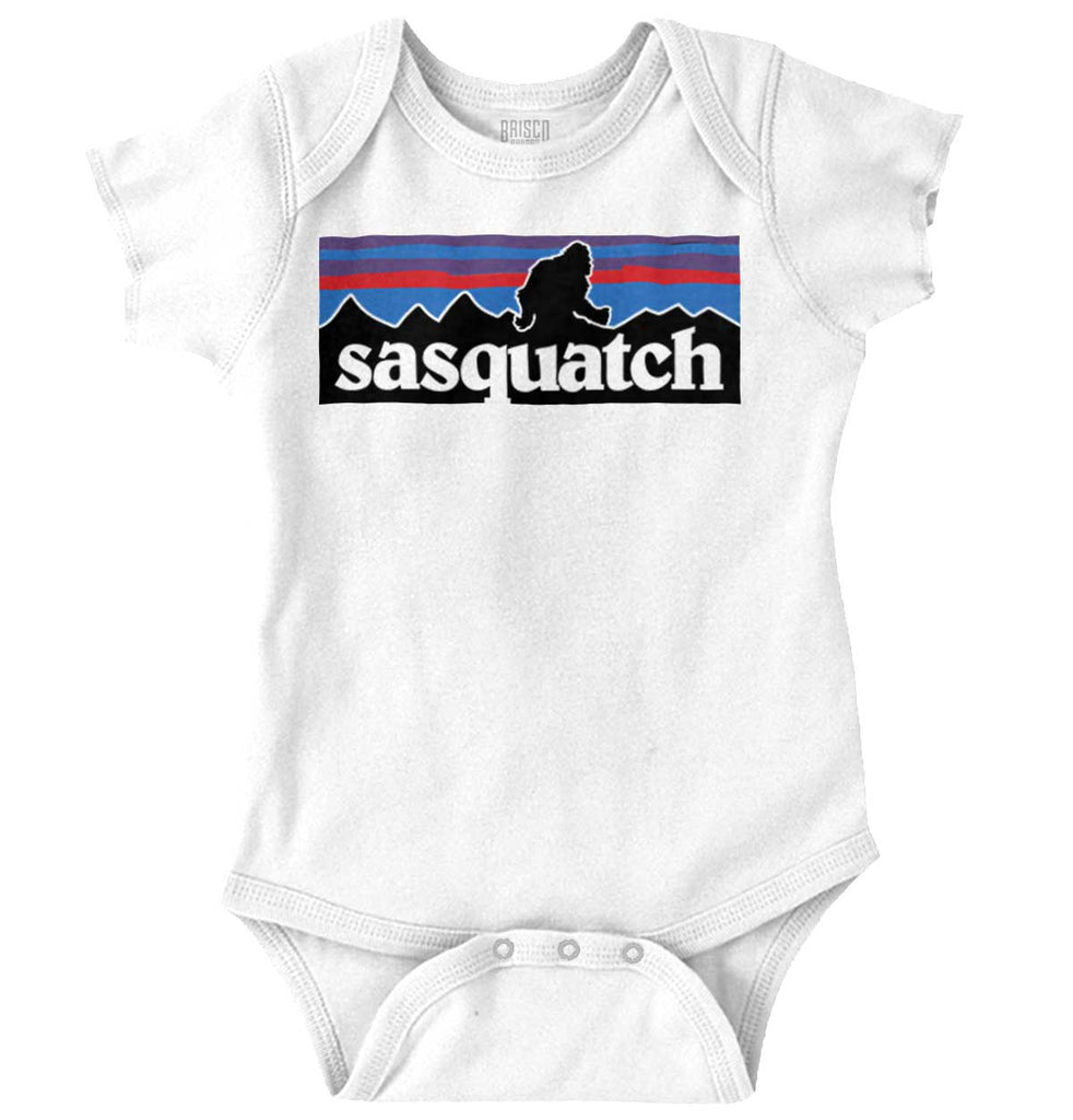Sasquatch Mountain Romper Bodysuit-Direct To Garment Print-Brisco Baby