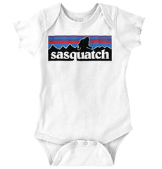 Sasquatch Mountain Romper Bodysuit-Direct To Garment Print-Brisco Baby
