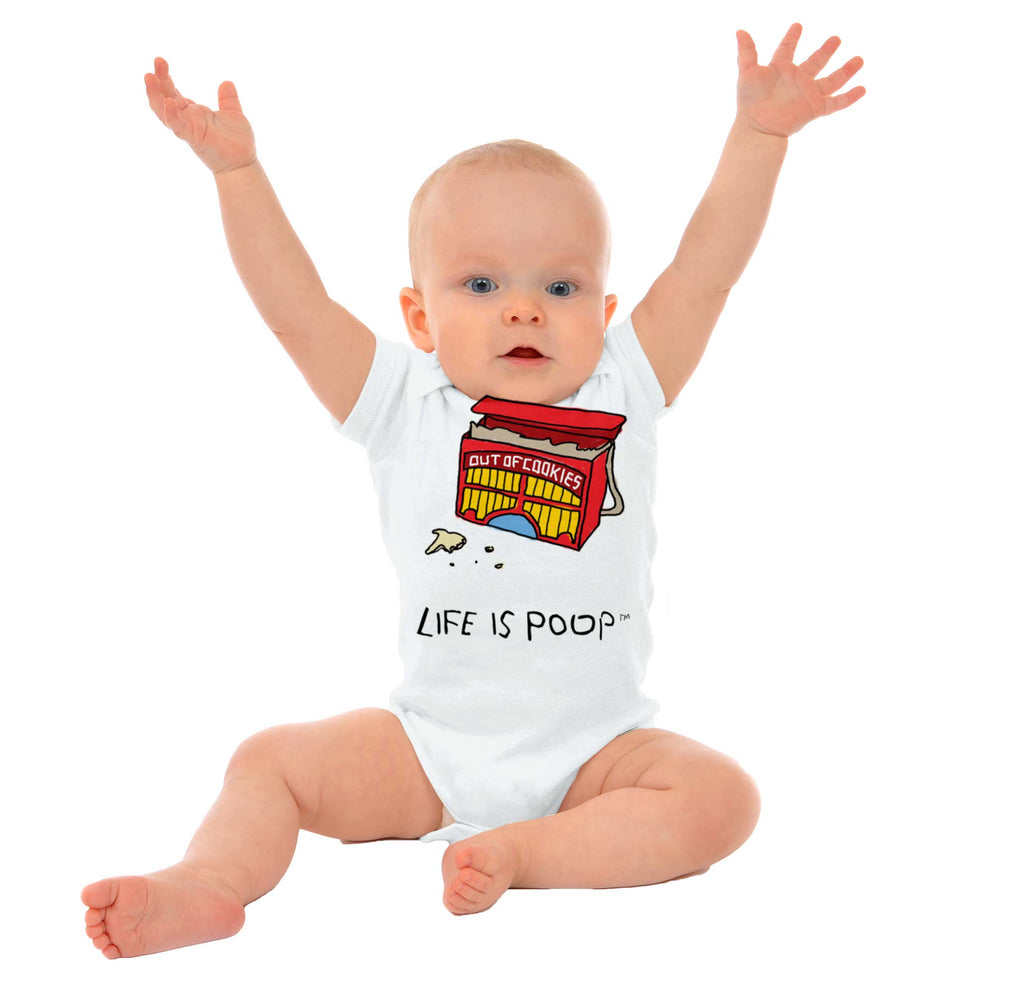 Out of Cookies Romper Bodysuit-Direct To Garment Print-Brisco Baby