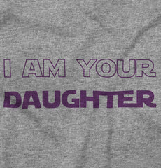I Am Your Daughter Ringer Romper Bodysuit-Direct To Garment Print-Brisco Baby