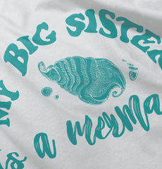 Big Sister Is A Mermaid Infant Toddler T Shirt-Direct To Garment Print-Brisco Baby