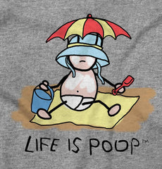 Beach Umbrella Infant Toddler T Shirt-Direct To Garment Print-Brisco Baby