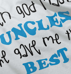 When God Made Uncles Infant Toddler T Shirt-Direct To Garment Print-Brisco Baby