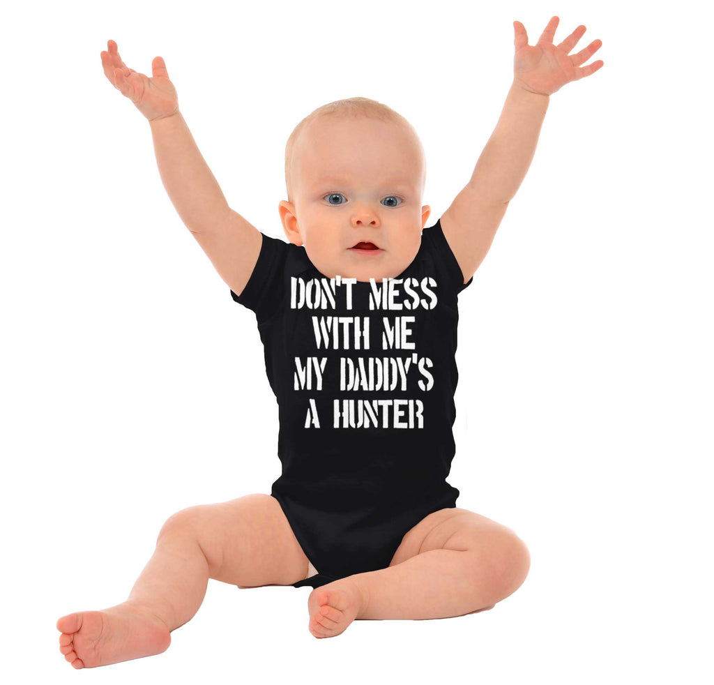 Daddy's A hunter Romper Bodysuit-Direct To Garment Print-Brisco Baby