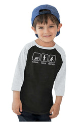 Crawl Walk Hockey Toddler Baseball-Direct To Garment Print-Brisco Baby