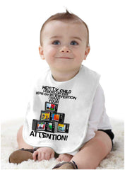 Too Much Information Infant Baby Bib-Direct To Garment Print-Brisco Baby