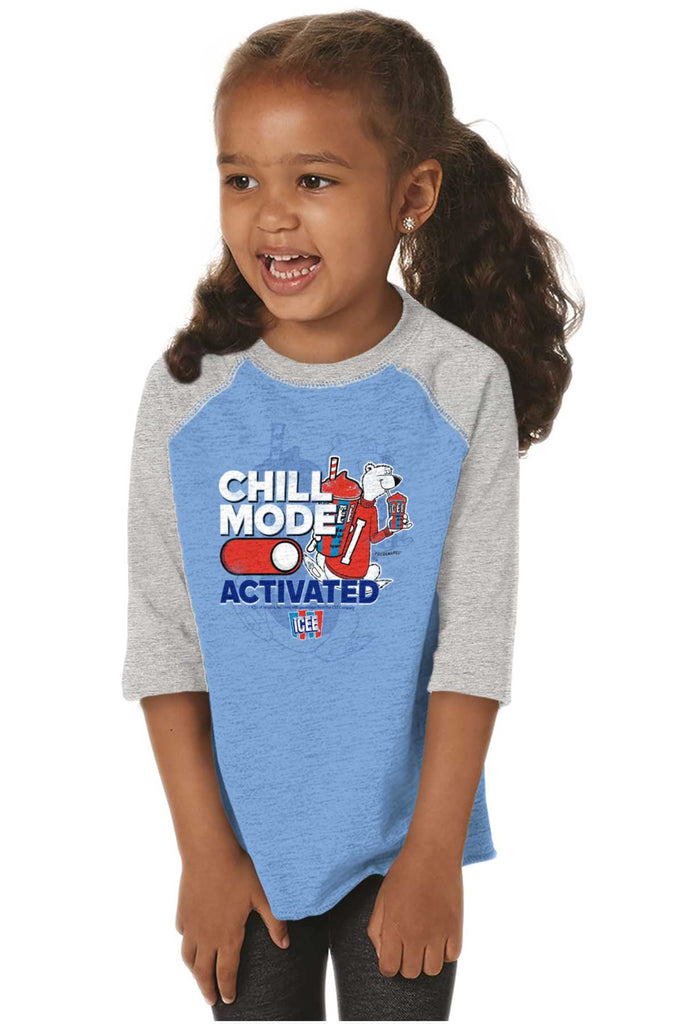 Chill Mode Activated Toddler Baseball-Direct To Garment Print-Brisco Baby