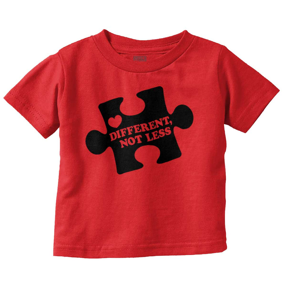 Different Not Less Infant Toddler T Shirt-Direct To Garment Print-Brisco Baby