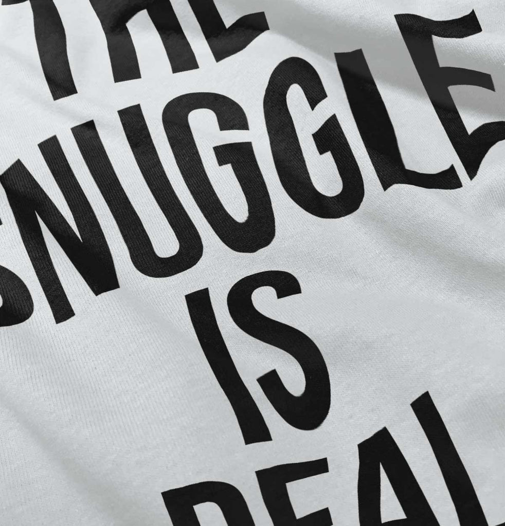 The Snuggle Is Real Romper Bodysuit-Direct To Garment Print-Brisco Baby