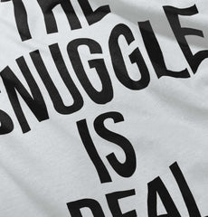 The Snuggle Is Real Romper Bodysuit-Direct To Garment Print-Brisco Baby