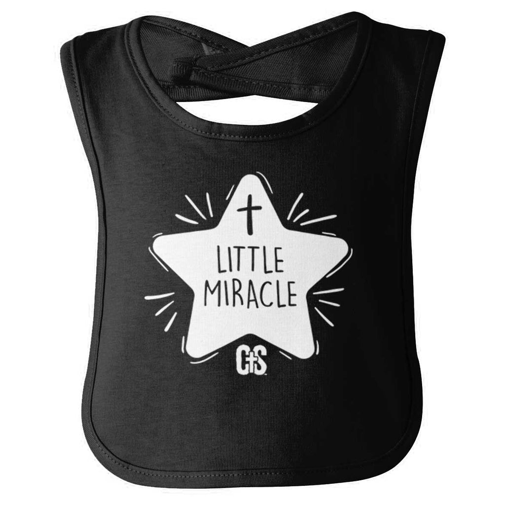 Little Miracle Infant Baby Bib-Direct To Garment Print-Brisco Baby