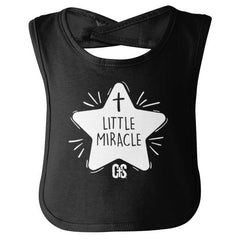 Little Miracle Infant Baby Bib-Direct To Garment Print-Brisco Baby