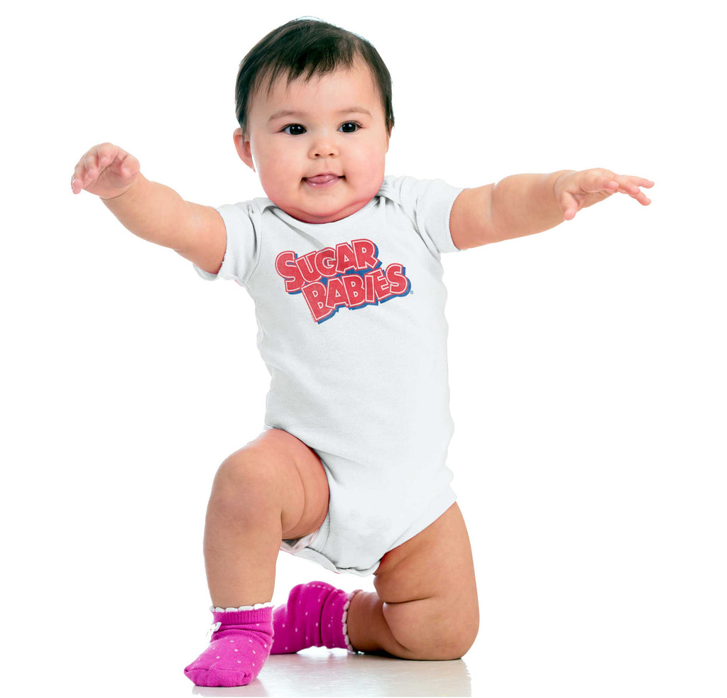 Vintage Sugar Babies Romper Bodysuit-Direct To Garment Print-Brisco Baby