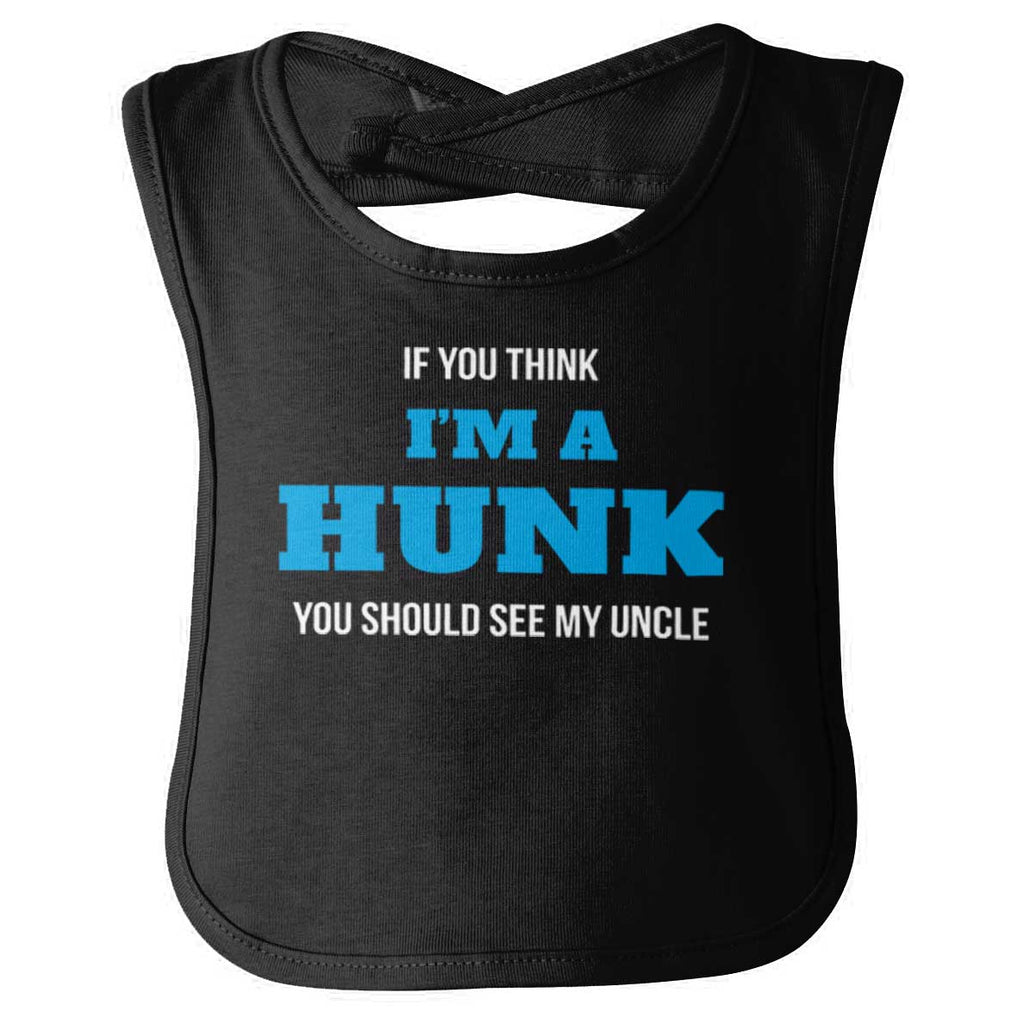 I'm A Hunk Infant Baby Bib-Direct To Garment Print-Brisco Baby