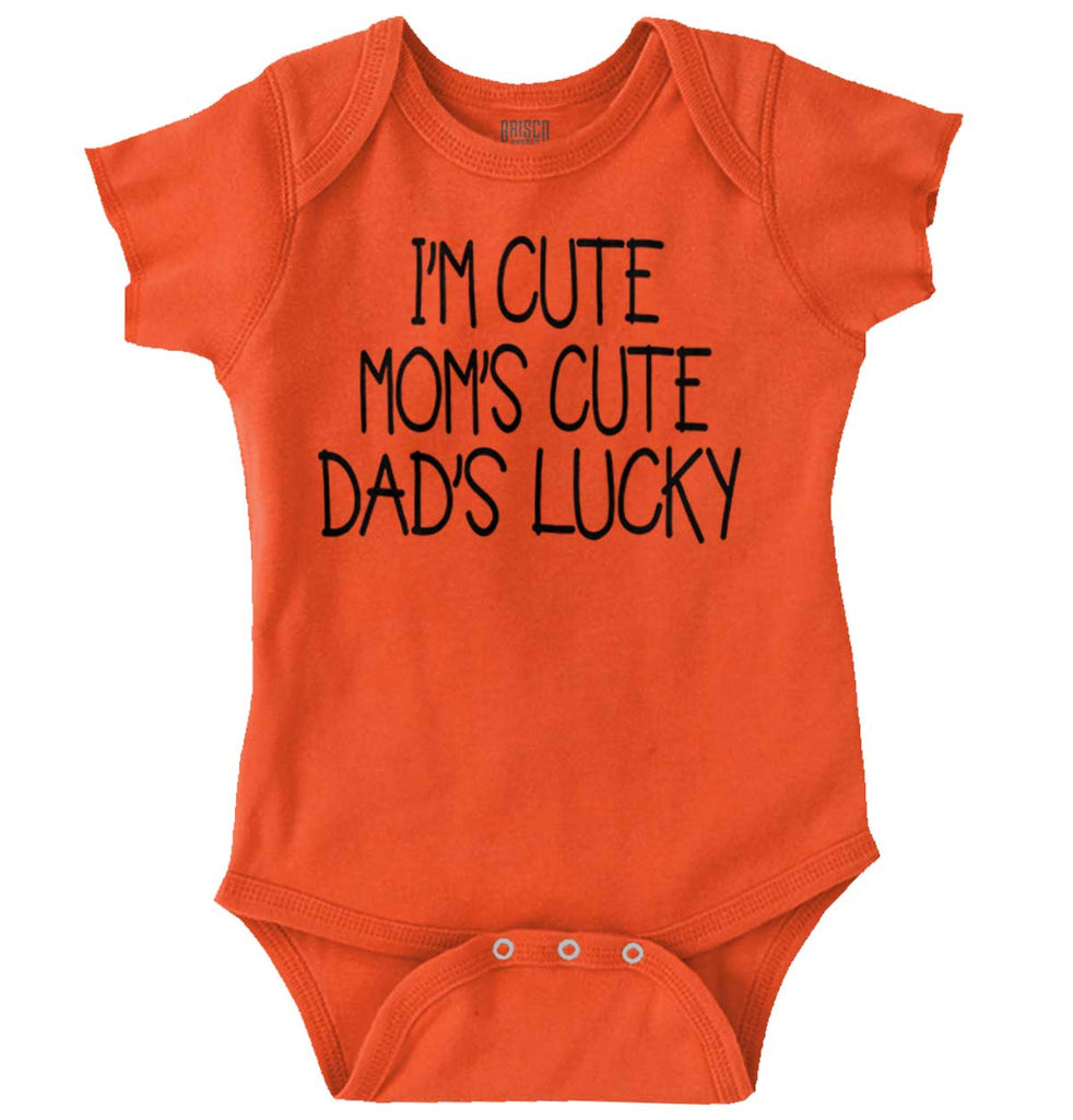 Dad's Lucky Romper Bodysuit-Direct To Garment Print-Brisco Baby