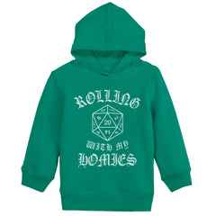 Rolling With My Homies Dungeons Toddler Pullover Hoodie-Direct To Garment Print-Brisco Baby