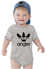 Angler Football Bodysuit-Direct To Garment Print-Brisco Baby