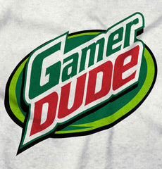 Gamer Dude Video Gaming Geek Trimmed Colored Velcro Bib-Direct To Garment Print-Brisco Baby