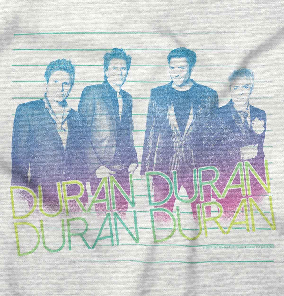 Faded Duran Duran Infant Baby Bib-Direct To Garment Print-Brisco Baby