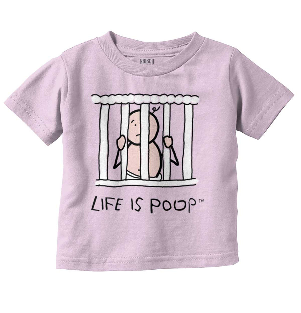Jail Crib Infant Toddler T Shirt-Direct To Garment Print-Brisco Baby