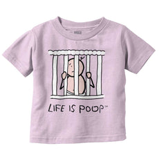 Jail Crib Infant Toddler T Shirt-Direct To Garment Print-Brisco Baby