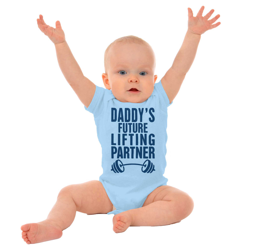 Lifting Partner Romper Bodysuit-Direct To Garment Print-Brisco Baby