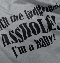 Watch The Language Infant Toddler T Shirt-Direct To Garment Print-Brisco Baby