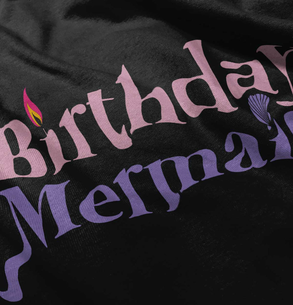 Birthday Mermaid Romper Bodysuit-Direct To Garment Print-Brisco Baby