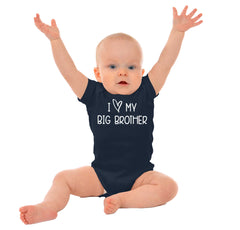 I Love My Big Brother Romper Bodysuit-Direct To Garment Print-Brisco Baby