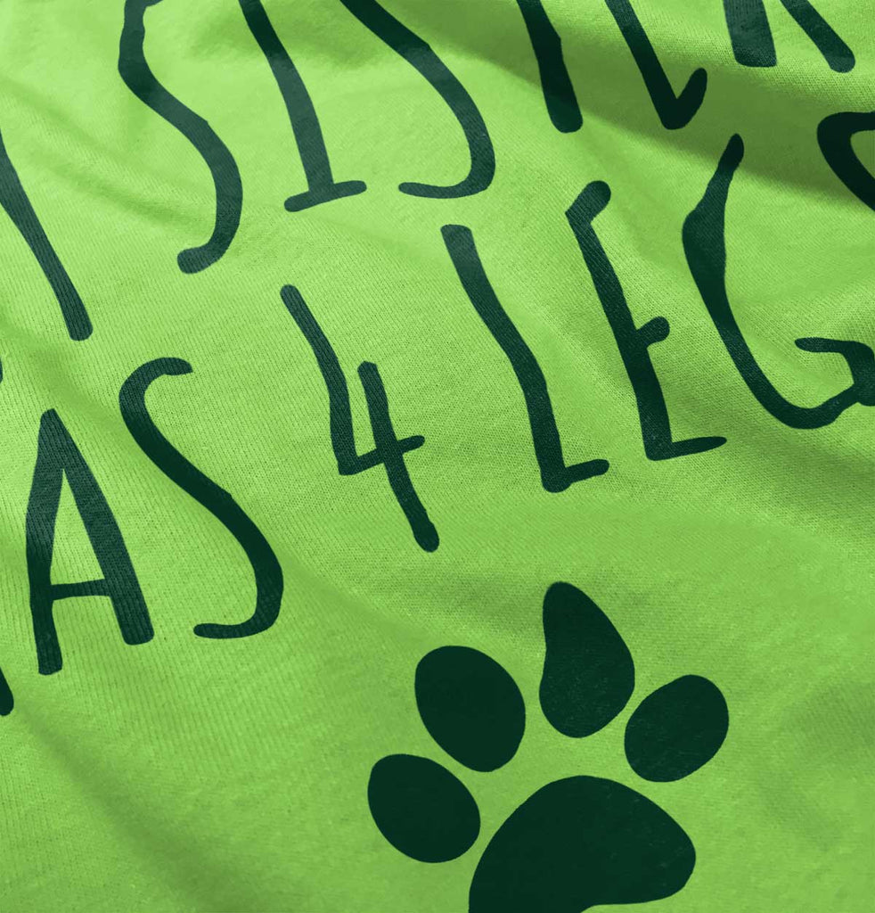 Sister has 4 legs Romper Bodysuit-Direct To Garment Print-Brisco Baby