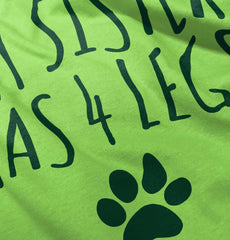 Sister has 4 legs Romper Bodysuit-Direct To Garment Print-Brisco Baby