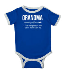 Grandma Ringer Romper Bodysuit-Direct To Garment Print-Brisco Baby