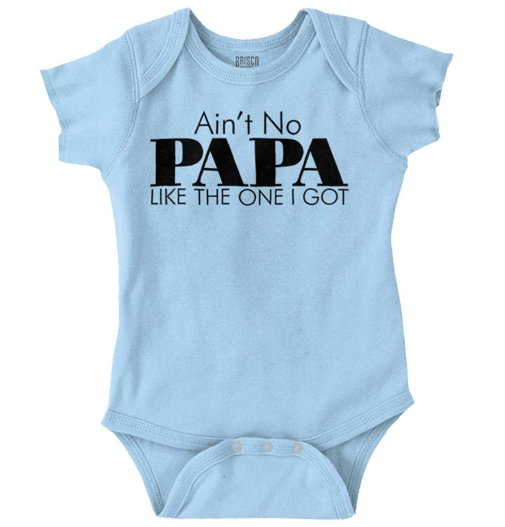 Ain't No Papa Like Mine Romper Bodysuit-Direct To Garment Print-Brisco Baby