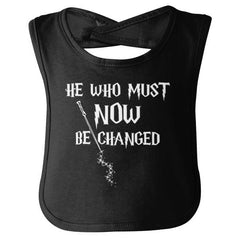 He Who Must Be Changed Infant Baby Bib-Direct To Garment Print-Brisco Baby