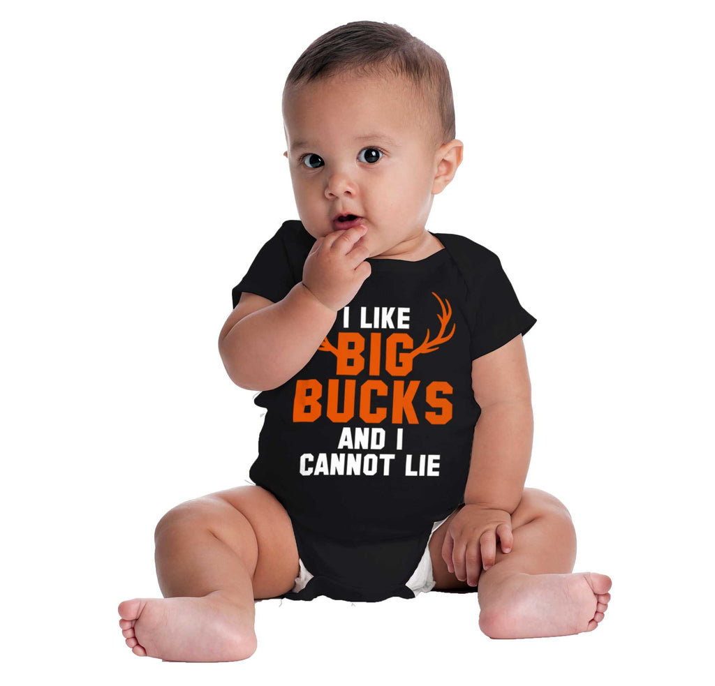 I Like Big Bucks Romper Bodysuit-Direct To Garment Print-Brisco Baby