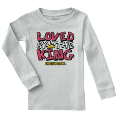 Loved By The King Solid Baby Pajama Top-Direct To Garment Print-Brisco Baby