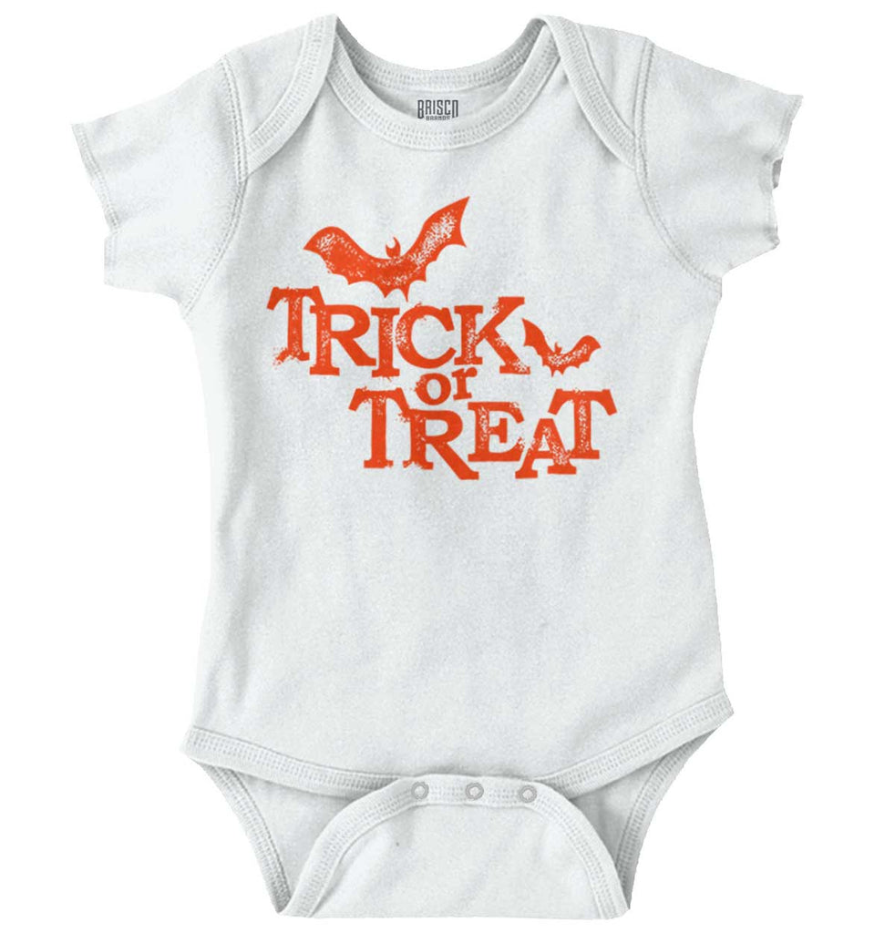 Trick or Treat Bats Romper Bodysuit-Direct To Garment Print-Brisco Baby