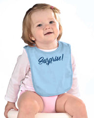 Surprise! Infant Baby Bib-Direct To Garment Print-Brisco Baby