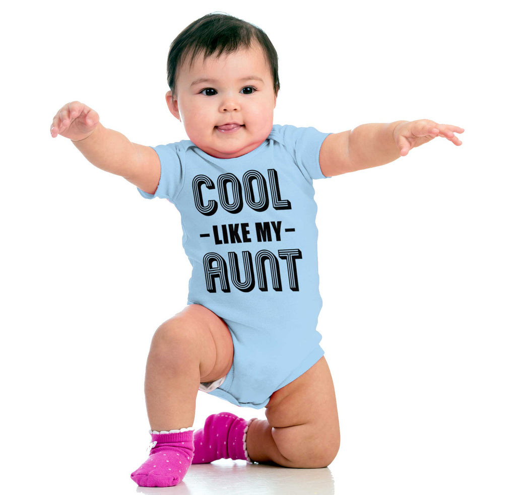 Cool Like My Aunt Romper Bodysuit-Direct To Garment Print-Brisco Baby