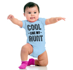 Cool Like My Aunt Romper Bodysuit-Direct To Garment Print-Brisco Baby
