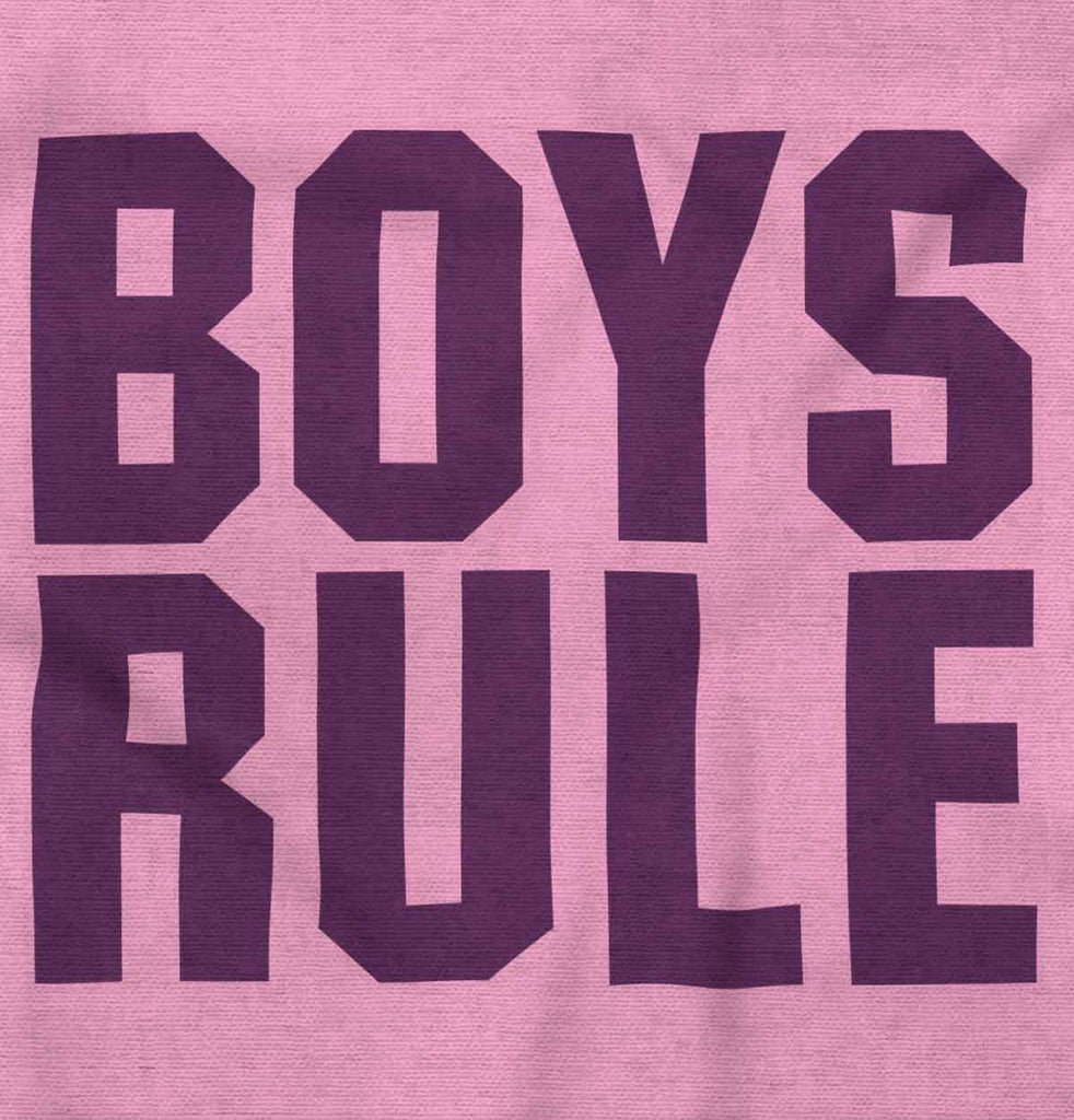 Boys Rule Infant Toddler T Shirt-Direct To Garment Print-Brisco Baby