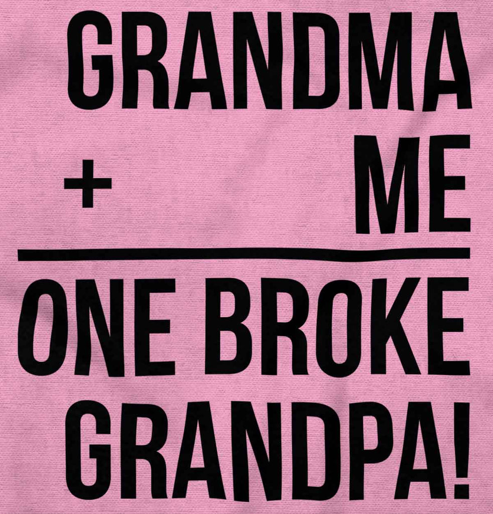 One Broke Grandpa Romper Bodysuit-Direct To Garment Print-Brisco Baby