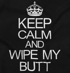 Wipe My Butt Infant Toddler T Shirt-Direct To Garment Print-Brisco Baby