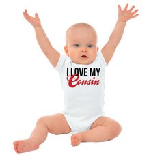 Love My Cousin Romper Bodysuit-Direct To Garment Print-Brisco Baby