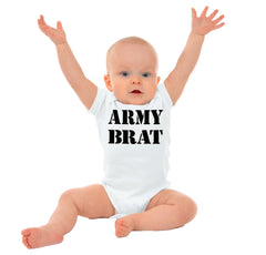 Army Brat Romper Bodysuit-Direct To Garment Print-Brisco Baby