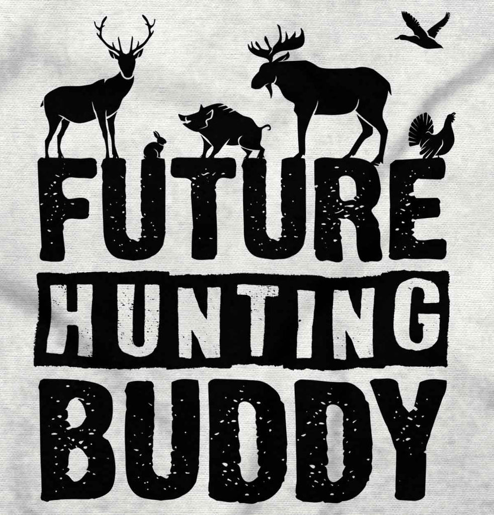 Future Deer Hunting Bud Ringer Romper Bodysuit-Direct To Garment Print-Brisco Baby